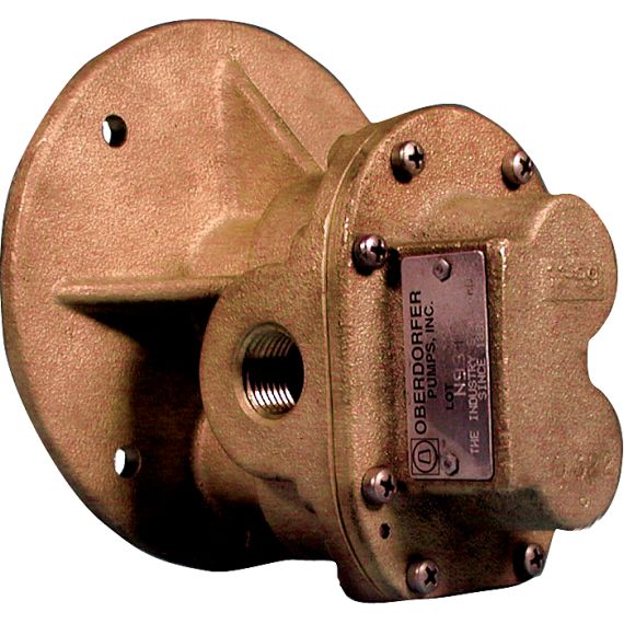 Bronze Rotary Gear Pump PEO w/ relief valve