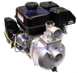 Semi-Trash Pump with electric start gas engine