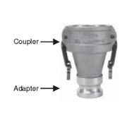 Generic Pump 2010-DA-AL Reducing Coupler x Adapter