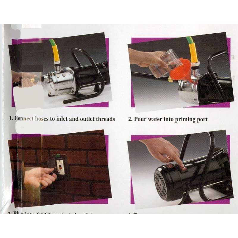 HP Portable Lawn Sprinkler Utility Pump