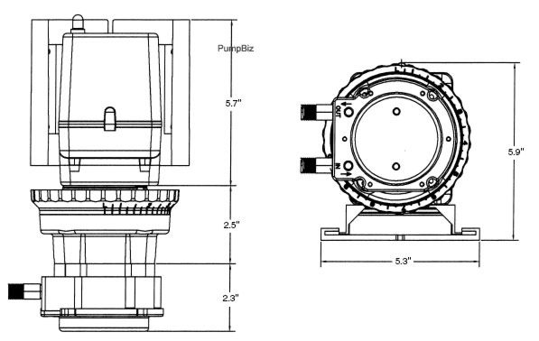 Stenner 85MJL5A1S Peristaltic  Metering Pump 85 GPD