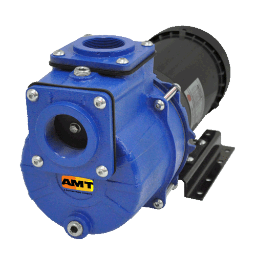 Curve D 1 HP AMT Pump 2855-95 Self-Priming Centrifugal Pump 1-1/4 NPT Female Suction & Discharge Ports Cast Iron 1 Phase 115/230 V