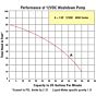 SS 12V DC High Pressure Washdown pump flow chart