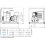 AMT 1G4XAR 1 inch  Utility Gas Water Pump dimensions