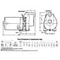 AMT - 4292-96 Self Priming Electric Utility pump dimensions