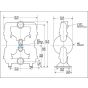 Air Operated Double Diaphragm Pump dimensions