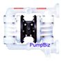 All-Flo A100-FPK-SSKE-S70 PVDF Air Operated Double Diaphragm Pump Bolted Series