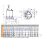 Submersible "Non-Clog" Pump 4" dimensions