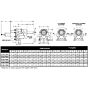 hypro shertech Cast Iron Gear pump 1/4" dimensions