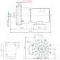 dimensions march 320-MD High pressure chemical pump