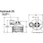 dimensions Hydrasub Submersible Pump 35576