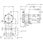 March - MDX-1/2: March Magnetic Drive Pump drawing dimensions