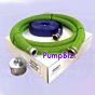all weather 2" water pump suction hose trash corrugated 