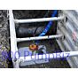 flexible shaft pump p212g in water main trench