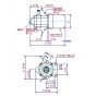 March 12vdc Pump submersible dimensions
