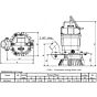 HSZ3.75S-61 Tsurumi Submersible pump dimensions