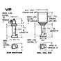 Graymills VPJ38A 1/15 Parts Washer pump dimensions