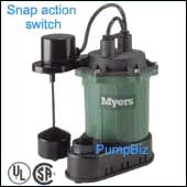 Myers S33PV1 Submersible Sump Pump 1/3HP