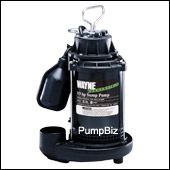 Wayne CDT33 1/3 HP Cast Iron Submersible Sump Pump With Tether Switch