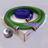 PumpBiz SHKT2 2 inch NPT (M  F) PVC Suction Hose Kit--Econo