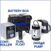 Pro Series 2400 backup sump pump
