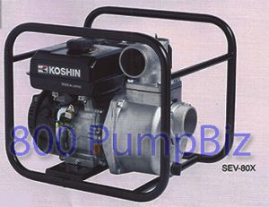 Koshin SEV-80X Gas Dewatering Pump 3 inch