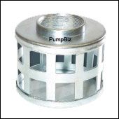 3" Square Hole Trash Suction Strainer. Zinc plated steel.