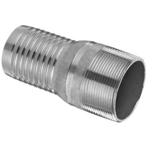 4" steel hose nipple barb