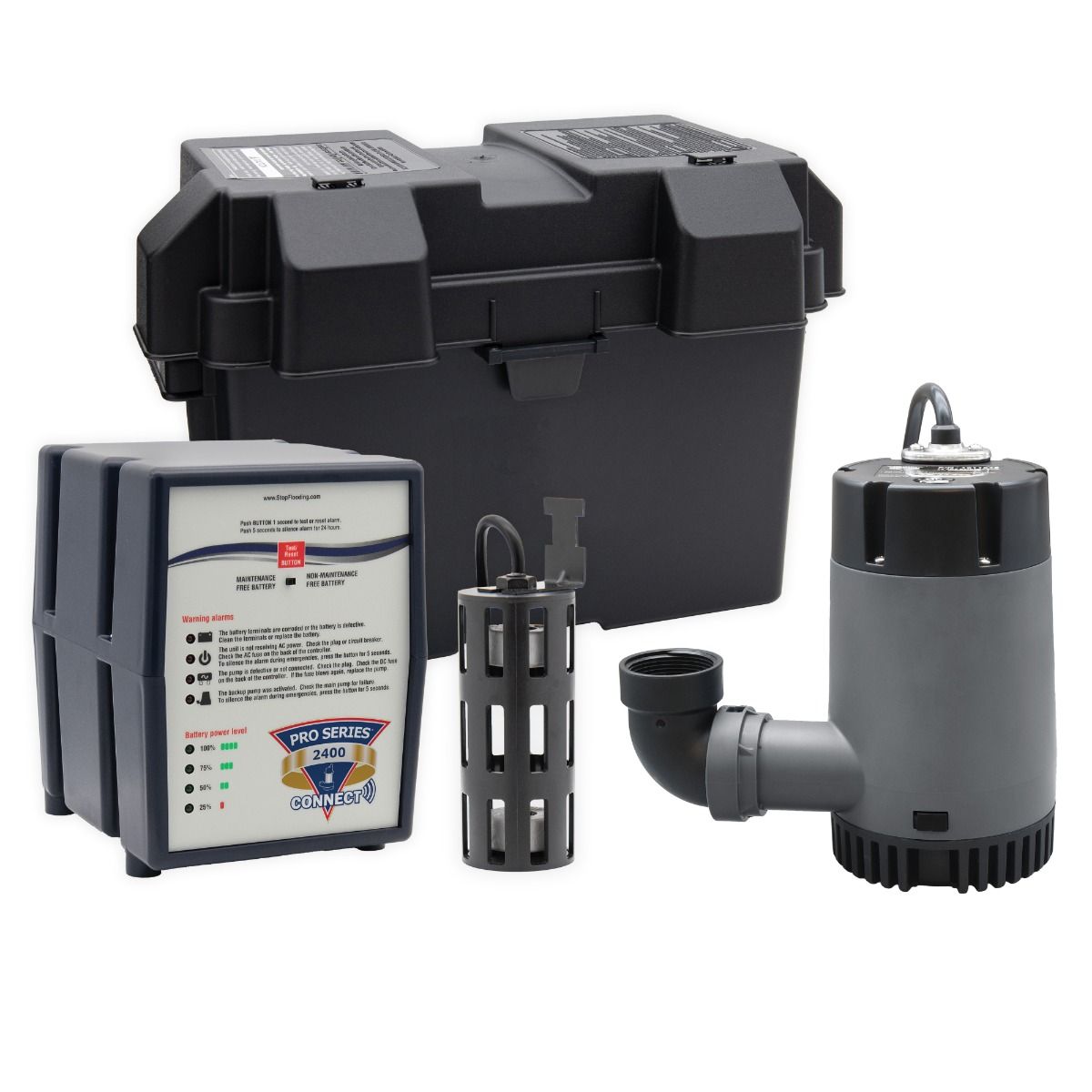 Pro Series 2400 backup sump pump
