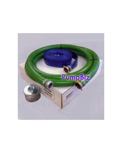PumpBiz SHKT4 4 inch NPT (M  F) PVC Suction Hose Kit--Econo