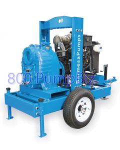 6" diesel trash pump SH6-R/N-4TNV98C trailer mounted