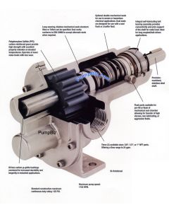 Stainless Rotary Gear Pump Pedestal