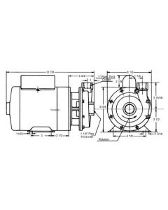 Bronze Close Coupled Centrifugal Pump