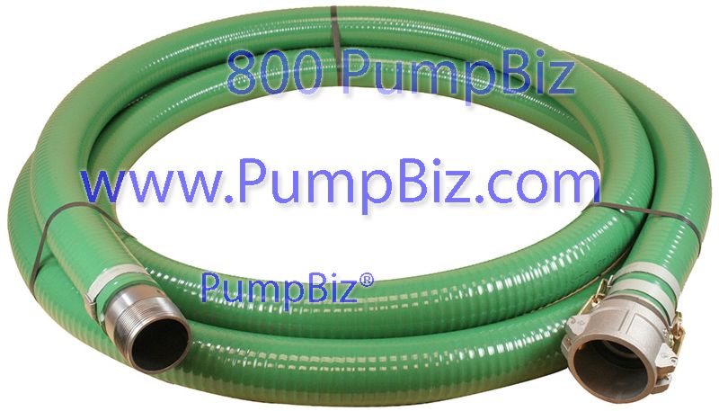 1-1/2" Green FCAM x MP Water Suction Hose Kit w/25' Blue Discharge Hose 
