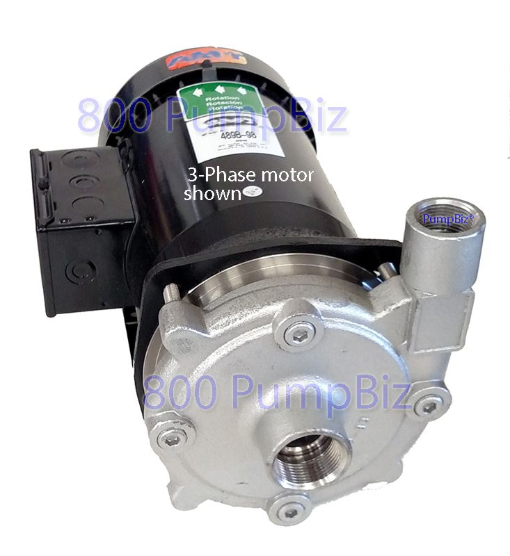 1.5HP 230/460v AMT IPT ss pump and motor