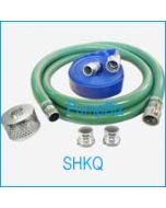 PumpBiz SHKQ4 4 inch Quick Coupling  PVC Suction Hose Kit-Econo