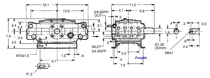 TriPlex Plunger Pump 17.2hp