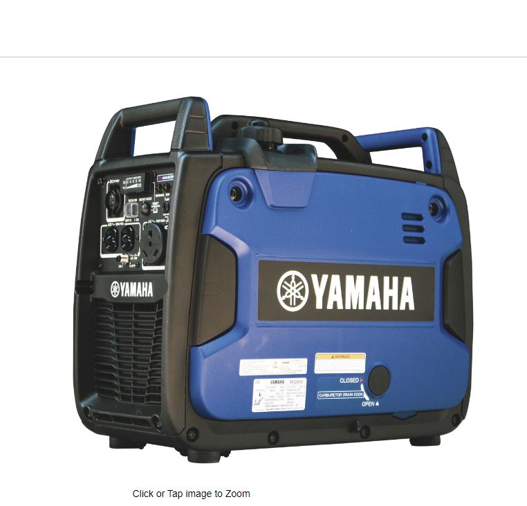 Yamaha EF2200 portable generator gas